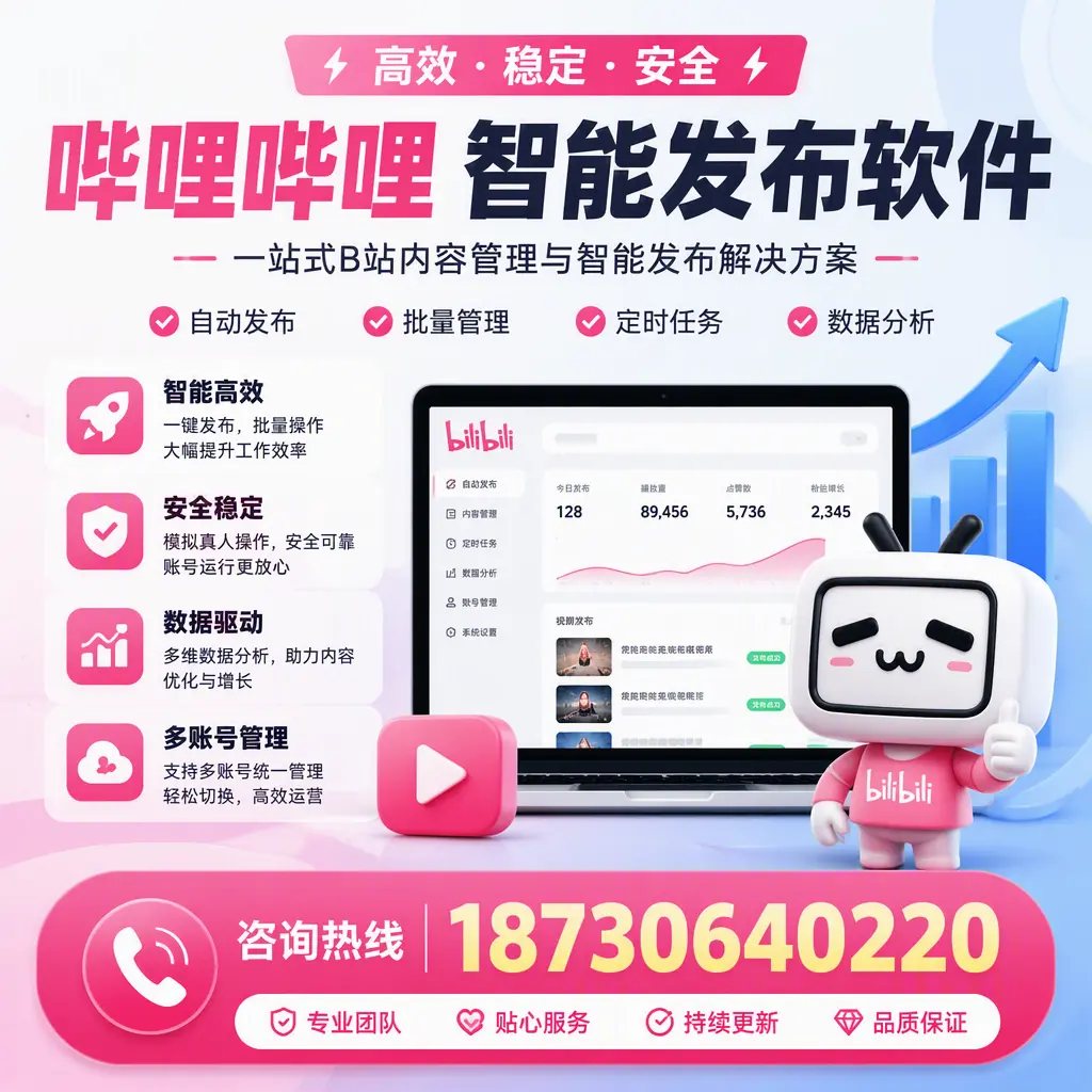 哔哩哔哩智能发布软件适用场景分析：在 巴音郭楞 的最佳实践